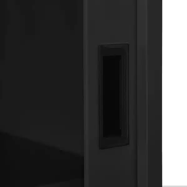 , Sliding Door Cabinet with Planter Box Anthracite Steel