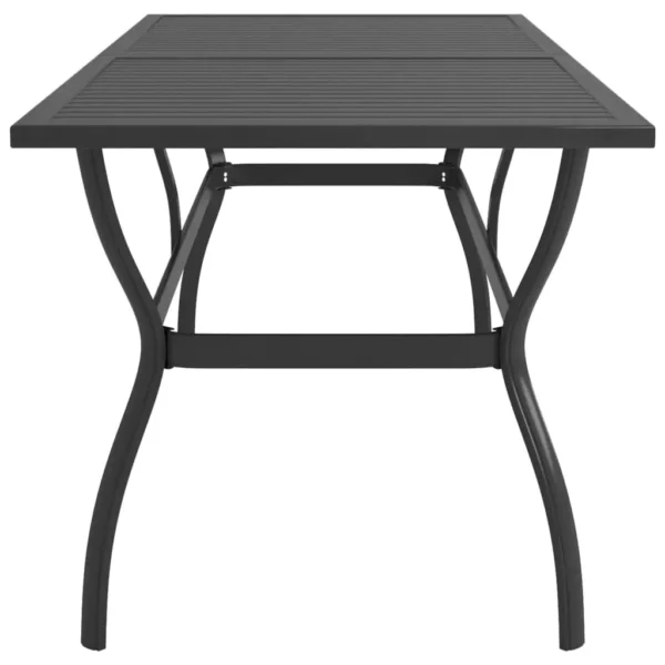 , Patio Table Anthracite 74.8&#8243;x31.5&#8243;x28.3&#8243; Steel