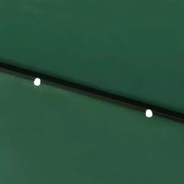 LED Green Steel Pole Parasol, LED Green Steel Pole Parasol 6.6’x9.8