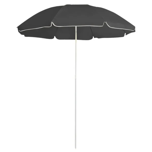 , Outdoor Parasol with Steel Pole Anthracite 70.9&#8243;