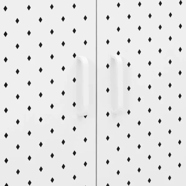 , Sideboard White 29.5&#8243;x13.8&#8243;x29.5&#8243; Steel