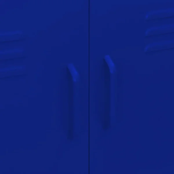 , Storage Cabinet Navy Blue 31.5&#8243;x13.8&#8243;x40&#8243; Steel