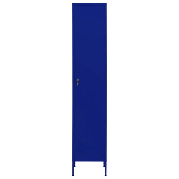 , Locker Cabinet Navy Blue 13.8&#8243;x18.1&#8243;x70.9&#8243; Steel