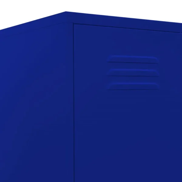 , Locker Cabinet Navy Blue 13.8&#8243;x18.1&#8243;x70.9&#8243; Steel