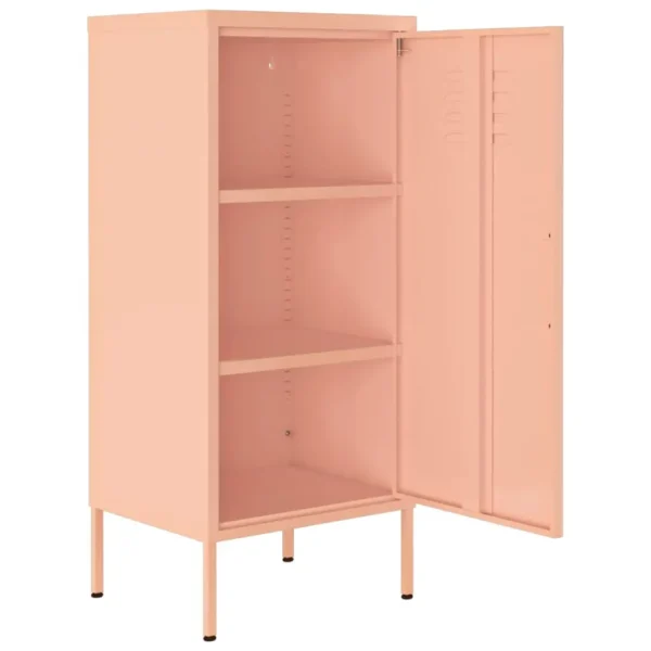 , Storage Cabinet Pink 16.7&#8243;x13.8&#8243;x40&#8243; Steel
