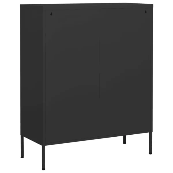 , Storage Cabinet Anthracite 31.5&#8243;x13.8&#8243;x40&#8243; Steel