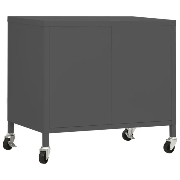 , Storage Cabinet Anthracite 23.6&#8243;x13.8&#8243;x22&#8243; Steel