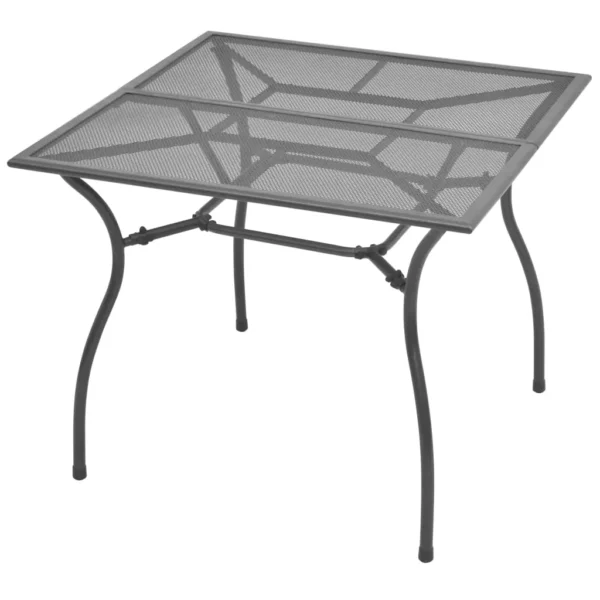 , Patio Table 35.4&#8243;x35.4&#8243;x28.3&#8243; Steel Mesh