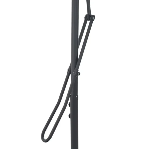 , Outdoor Parasol with Steel Pole 98.4&#8243;x98.4&#8243; Anthracite