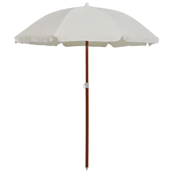 , Parasol with Steel Pole 70.9&#8243; Sand
