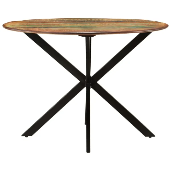 dining table, Dining Table 43.3&#8243;x30.7&#8243; Solid Wood Reclaimed and Steel