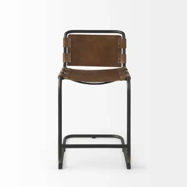 keyword: Leather Counter Stool, Light Brown Leather Counter Stool