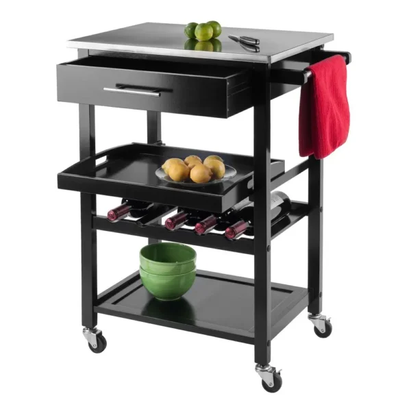 , Anthony Kitchen Cart Stainless Steel