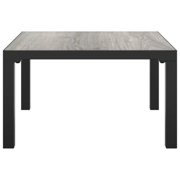 Gray Steel Patio Coffee Table, Gray Steel Patio Coffee Table