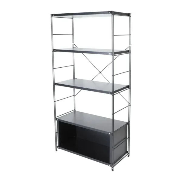 Etagere Bookcase, Brentwood Etagere Bookcase: Modern, Durable, Wall-Mounted