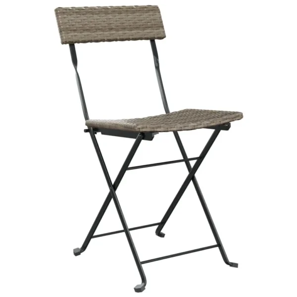 keyword: Folding Gray Poly Rattan Bistro Chairs, Folding Gray Poly Rattan Bistro Chairs