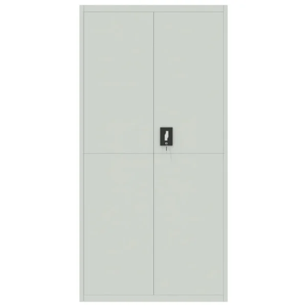 , File Cabinet Light Gray 35.4&#8243;x15.7&#8243;x70.9&#8243; Steel