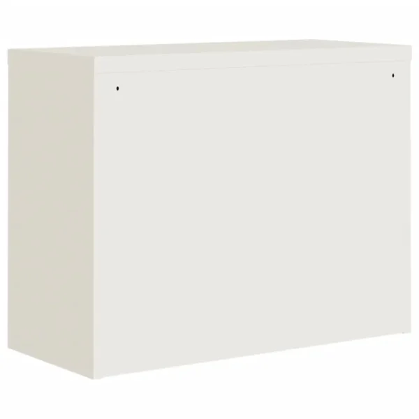 , File Cabinet White 35.4&#8243;x15.7&#8243;x27.6&#8243; Steel