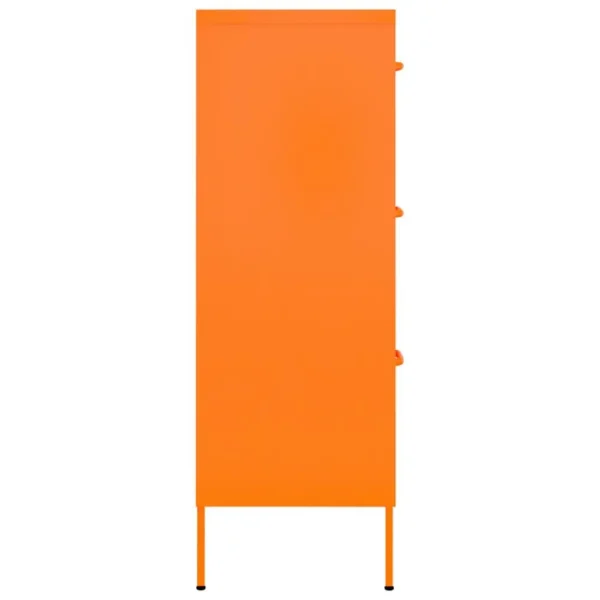 , Drawer Cabinet Orange 31.5&#8243;x13.8&#8243;x40&#8243; Steel