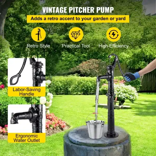 , Convenient Water Pitcher Hand Pump: Easy Access