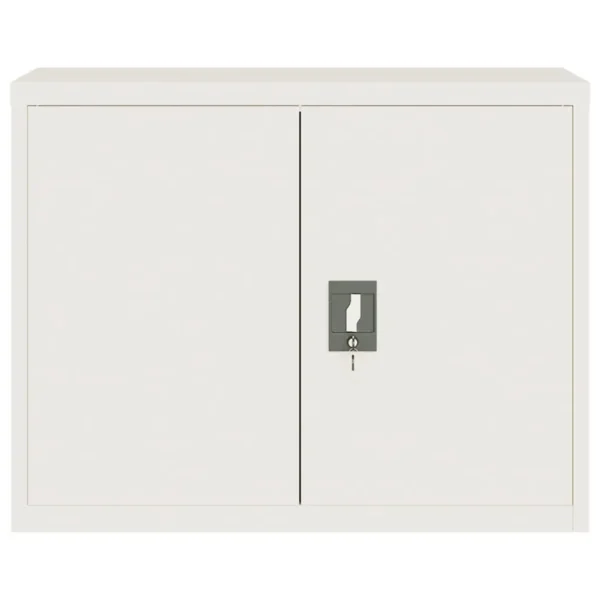 , File Cabinet White 35.4&#8243;x15.7&#8243;x27.6&#8243; Steel