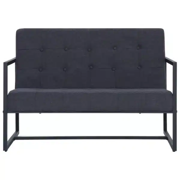 keyword: vidaXL 2-Seater Sofa, Gray 2-Seater Sofa with Armrests
