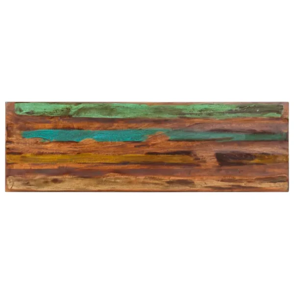 , Bench 43.3&#8243; Solid Reclaimed Wood and Steel