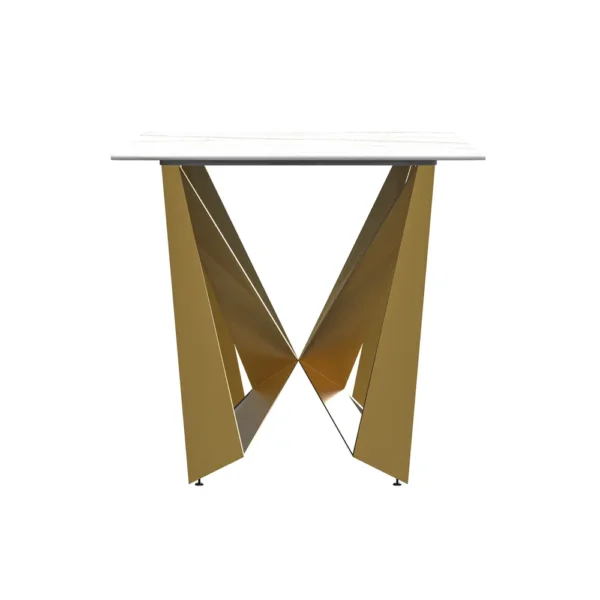 keyword: Modern Rectangular Dining Table, Modern Rectangular Dining Table: Gold Steel