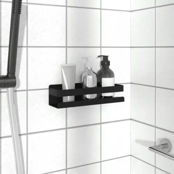 , Shower Shelf Matt Black 9.1&#8243;x2.6&#8243;x2.4&#8243; Brushed 304 Stainless Steel
