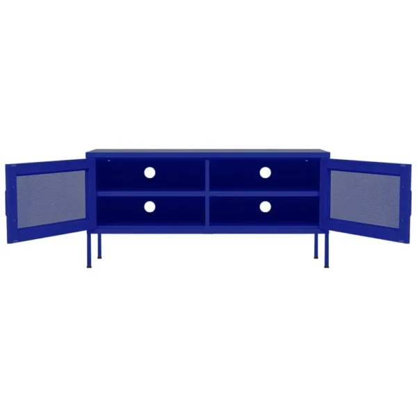 , TV Stand Navy Blue 41.3&#8243;x13.8&#8243;x19.7&#8243; Steel