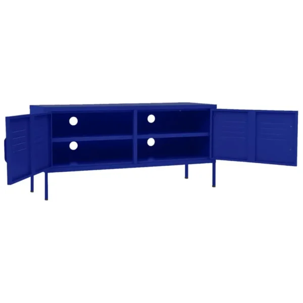 , TV Stand Navy Blue 41.3&#8243;x13.8&#8243;x19.7&#8243; Steel