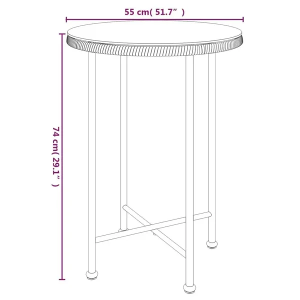 Dining Table, Dining Table A21.7″: Tempered Glass and Steel