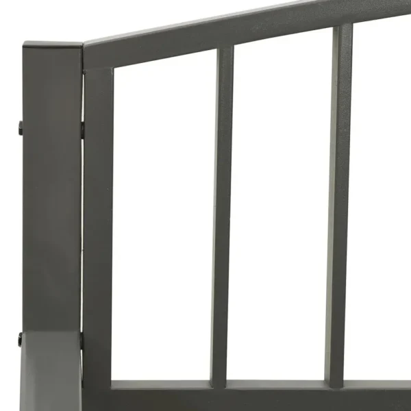 , Patio Bench Gray 47.2&#8243; Steel