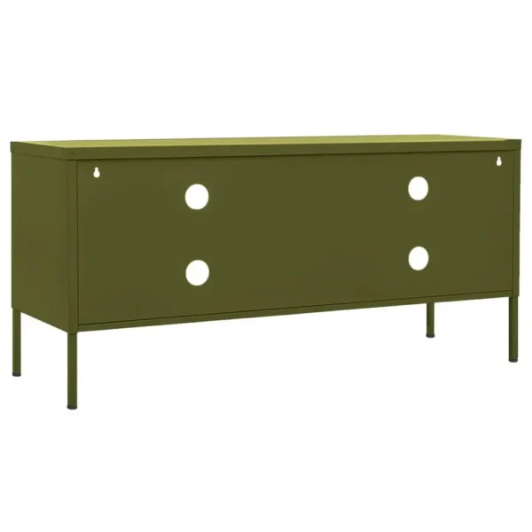 , TV Stand Olive Green 41.3&#8243;x13.8&#8243;x19.7&#8243; Steel