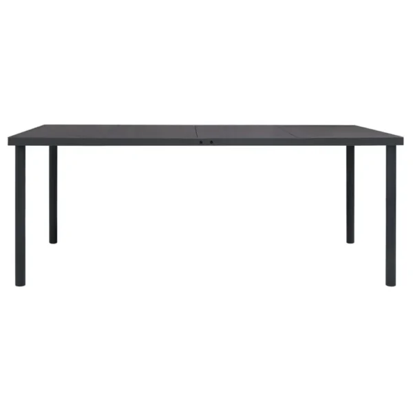 , Patio Dining Table Anthracite 74.8&#8243;x35.4&#8243;x29.1&#8243; Steel