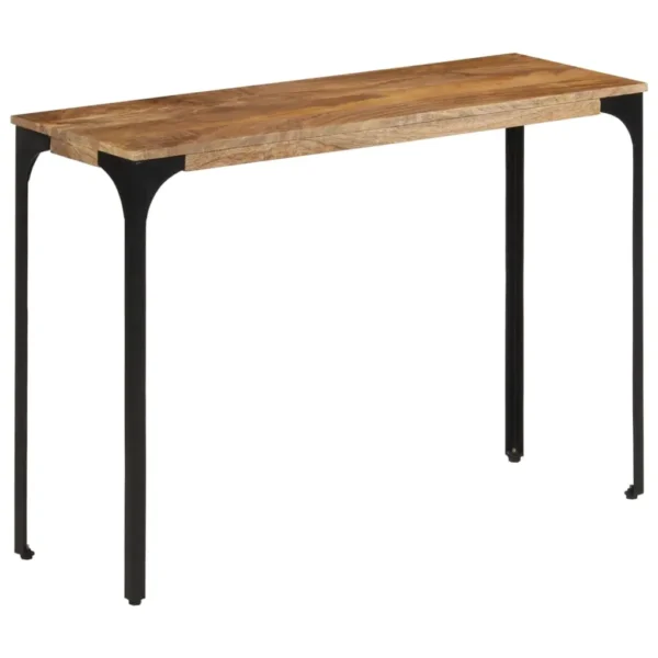 , Console Table Brown 43.3&#8243;x13.8&#8243;x29.9&#8243; Solid Wood Mango and Iron