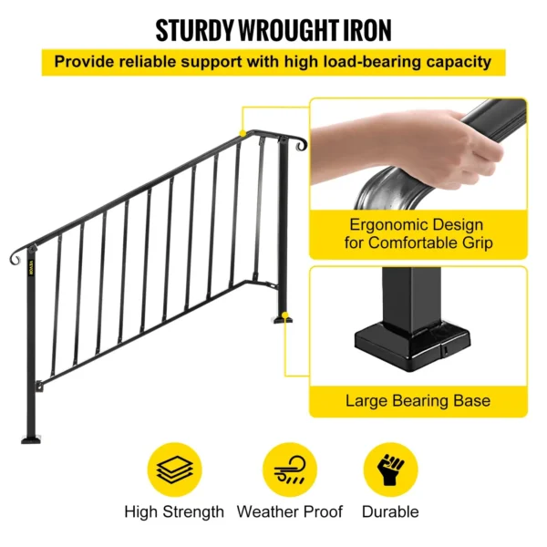 , Outdoor Handrails for 4 or 5 Steps
