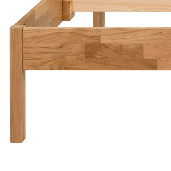 , vidaXL Bed Frame 59.8&#8243;x79.9&#8243; Queen Solid Wood Oak