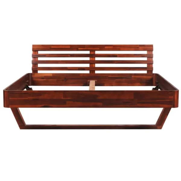 , vidaXL Bed Frame Solid Acacia Wood 70.9&#8243;x78.7&#8243;