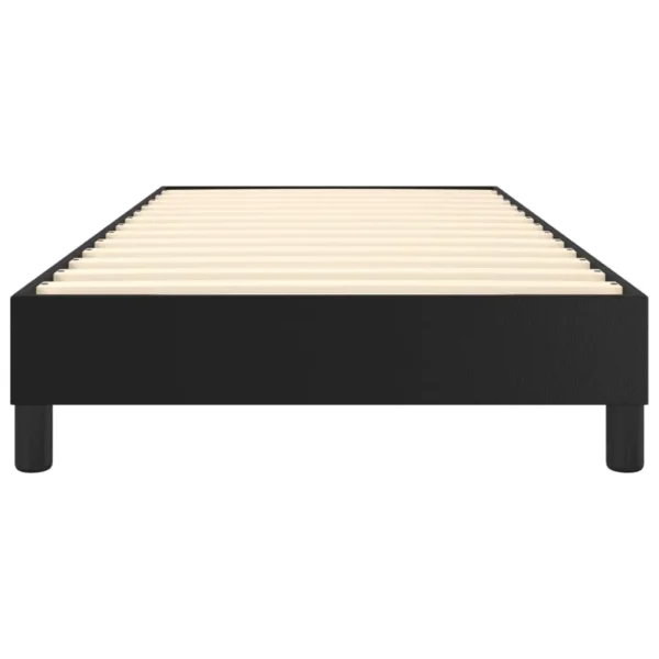 , vidaXL Bed Frame Black 39.4&#8243;x74.8&#8243; Twin Faux Leather
