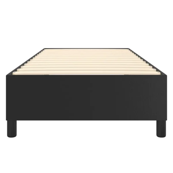 , vidaXL Bed Frame Black 39.4&#8243;x74.8&#8243; Twin Faux Leather