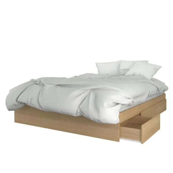 , 3-Piece Bedroom Set With Bed Frame, Headboard &amp; Nightstand, Queen