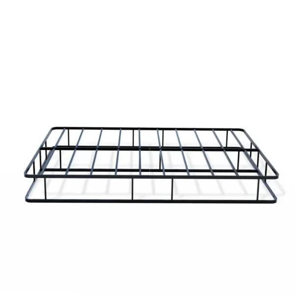 , DHQBBLK Queen Bed Frame: Luxurious Style, High Quality Metal, Powder Coating Black