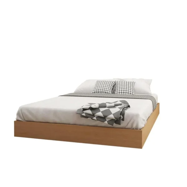 , 3-Piece Bedroom Set with Bed Frame, Nightstand, and Dresser, Queen