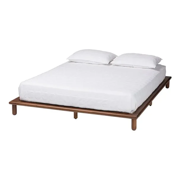 , Alivia Mid-Century Modern King Size Bed Frame