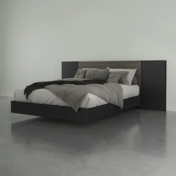 , 3-Piece Bedroom Set with Bed Frame and Headboard