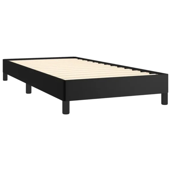 , Bed Frame Black 39.4&#8243;x79.9&#8243; Twin XL Faux Leather