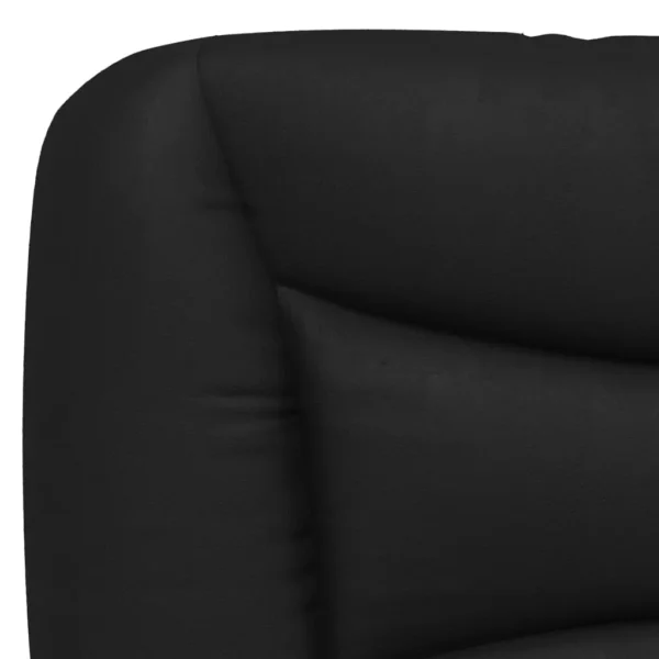 , vidaXL Bed Frame with Headboard Black 72″x83.9″ California King Faux Leather