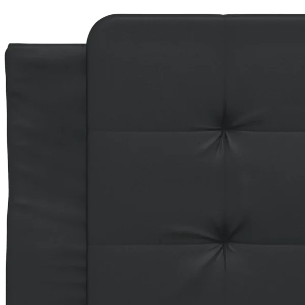 , vidaXL Twin XL Bed Frame with Headboard Black