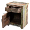 End Table with 1 Drawer 1 Door Reclaimed Wood - Image 6